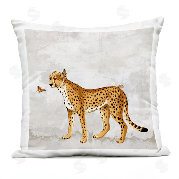 Stupell Industries Karen Smith | Cheetah Butterfly Animal Friends Printed Throw Pillow