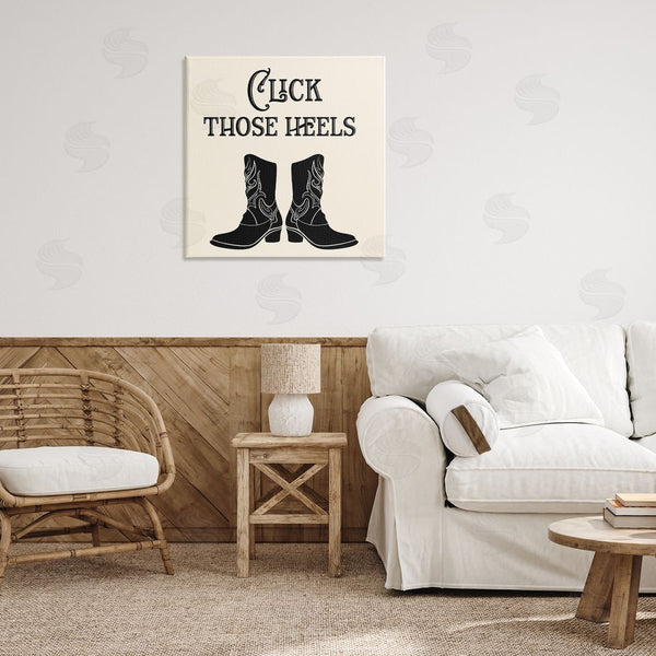 Stupell Industries Karen Smith | Click Those Heels Cowgirl Wall Art