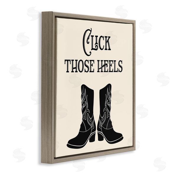 Stupell Industries Karen Smith | Click Those Heels Cowgirl Wall Art