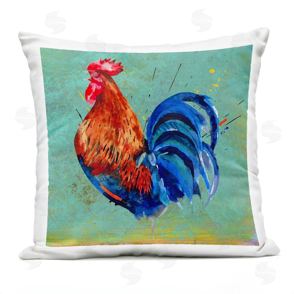 Stupell Industries Karen Smith | Contemporary Rooster Farm Animal Printed Throw Pillow