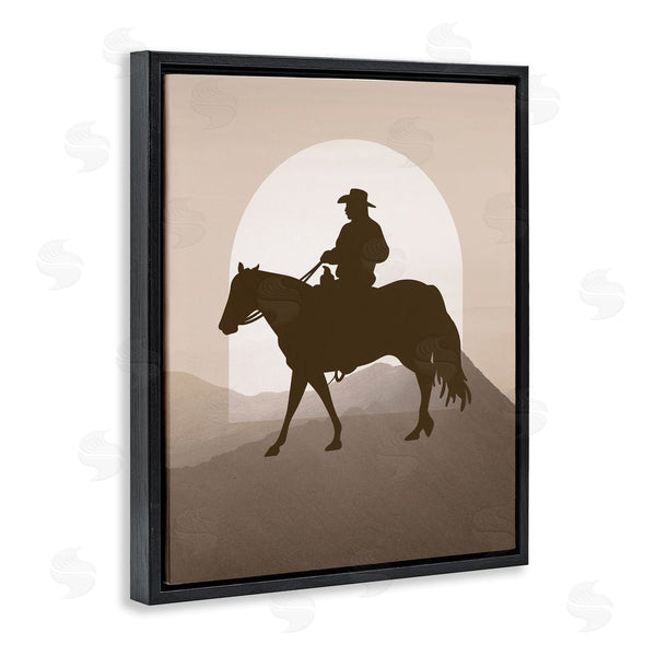 Stupell Industries Karen Smith | Cowboy & Mountains Wall Art