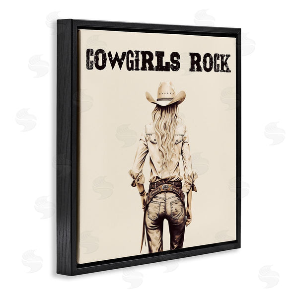 Stupell Industries Karen Smith | Cowgirls Rock Phrase Wall Art