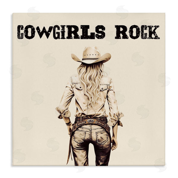 stupell industries Karen Smith | Cowgirls Rock Phrase Wall Art