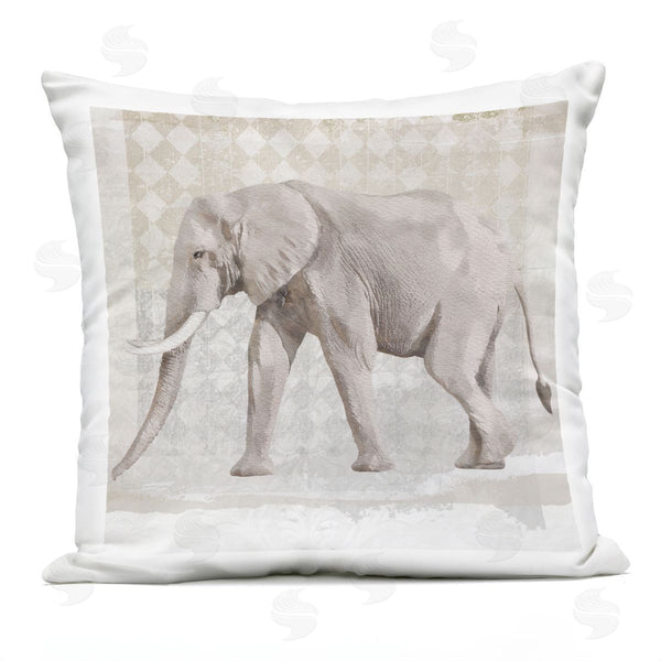 Stupell Industries Karen Smith | Diamond Pattern Traditional Elephant Printed Throw Pillow