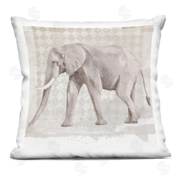 stupell industries Karen Smith | Diamond Pattern Traditional Elephant Printed Throw Pillow