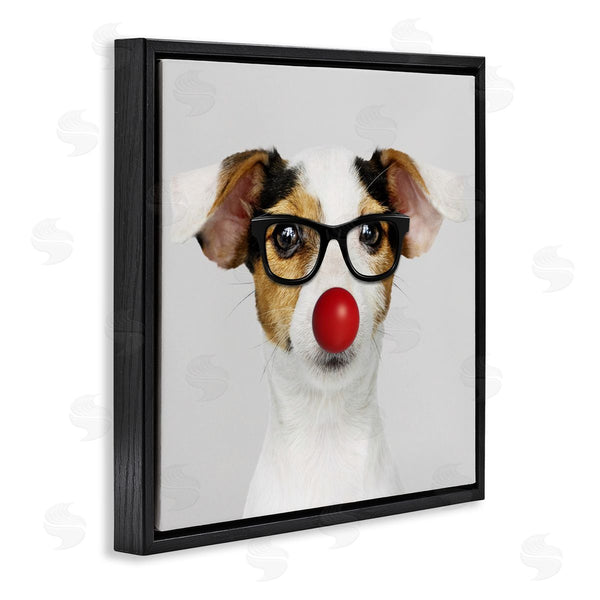 Stupell Industries Karen Smith | Dog With Funny Disguise Wall Art
