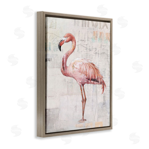 Stupell Industries Karen Smith | Flamingo Collage Portrait