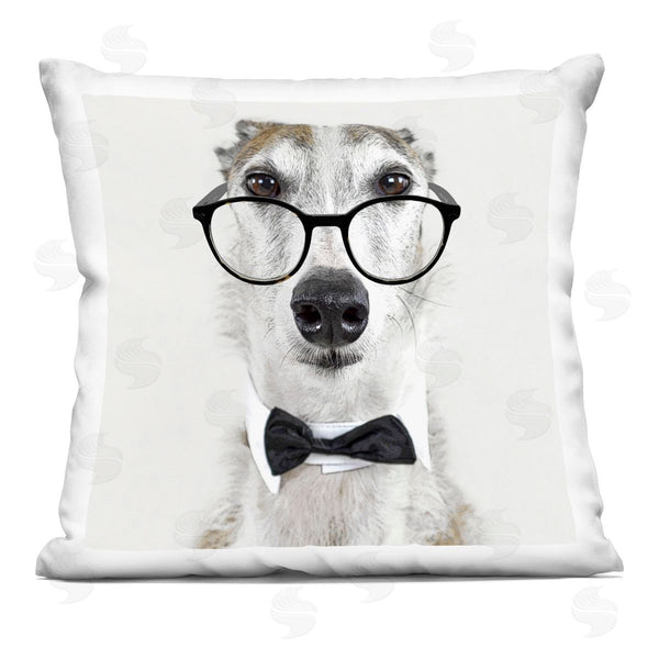 stupell industries Karen Smith | Funny Dog Formal Bowtie Printed Throw Pillow