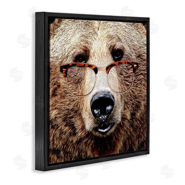 Stupell Industries Karen Smith | Grizzly Bear With Glasses