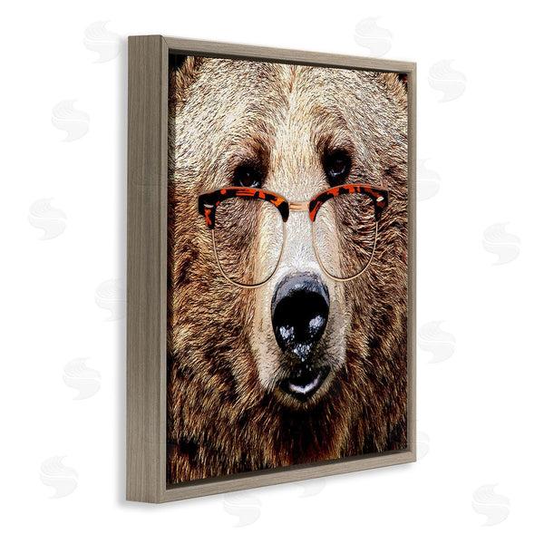 Stupell Industries Karen Smith | Grizzly Bear With Glasses