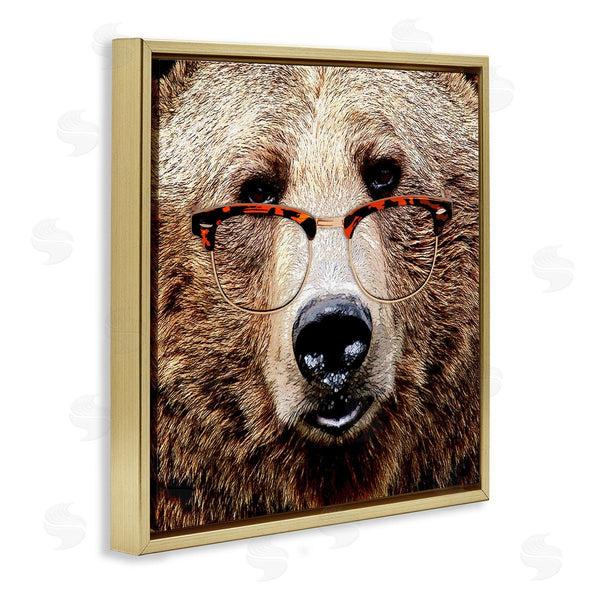 Stupell Industries Karen Smith | Grizzly Bear With Glasses