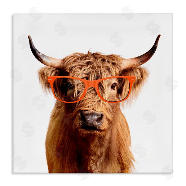 stupell industries Karen Smith | Highland Cow Farmhouse Fun Glasses Wall Art