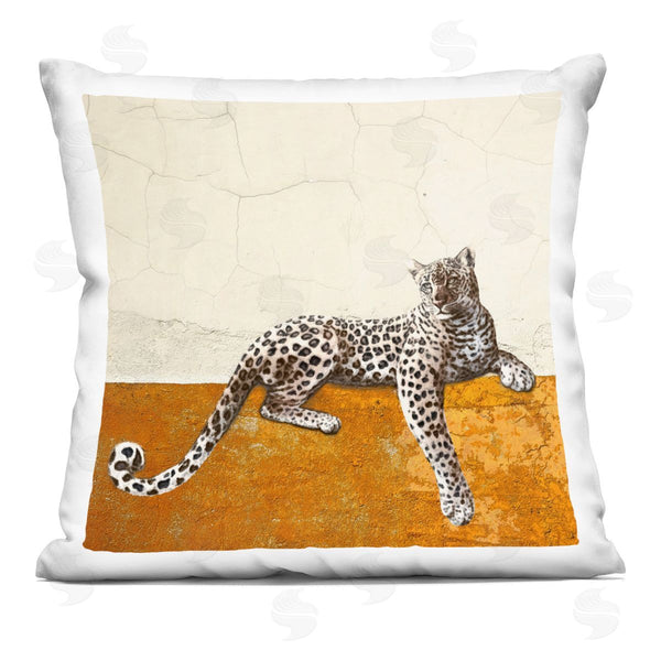 stupell industries Karen Smith | Lounging Leopard Modern Wildlife Printed Throw Pillow