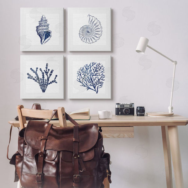 Stupell Industries Karen Smith | Minimal Blue Sea Life Wall Art