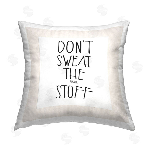 stupell industries Karen Smith | Minimal Small Stuff Phrase Printed Throw Pillow