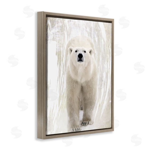 Stupell Industries Karen Smith | Modern Polar Bear Portrait Wall Art