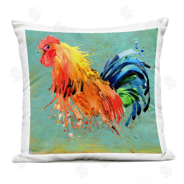 Stupell Industries Karen Smith | Modern Rooster Urban Abstract Printed Throw Pillow