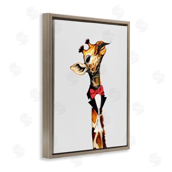 Stupell Industries Karen Smith | Mustache Giraffe With Bowtie