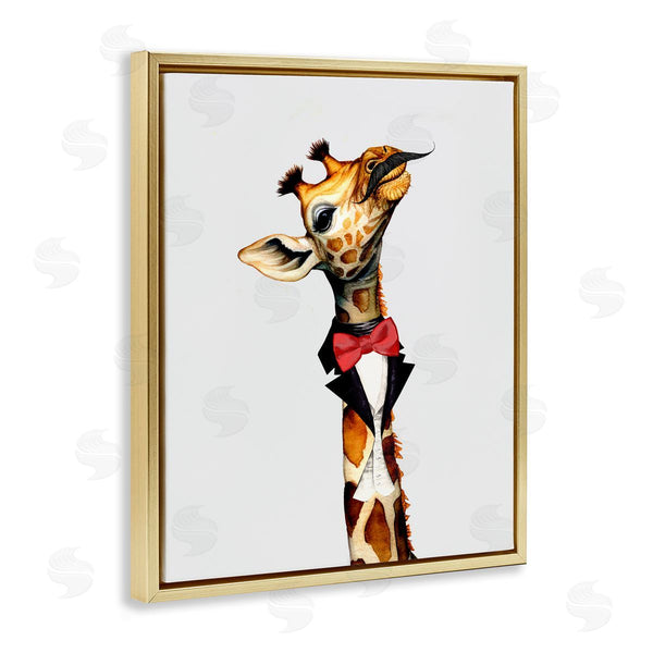 Stupell Industries Karen Smith | Mustache Giraffe With Bowtie