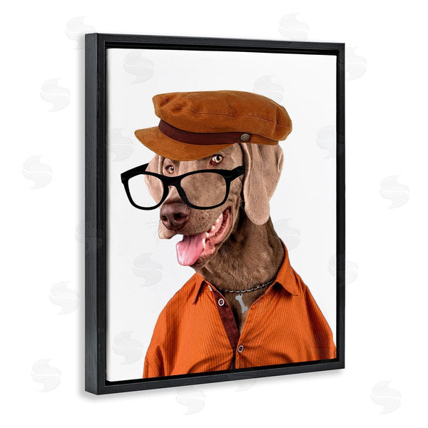 Stupell Industries Karen Smith | Schoundrel Dog In Glasses Wall Art