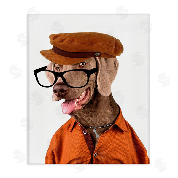 stupell industries Karen Smith | Schoundrel Dog in Glasses Wall Art