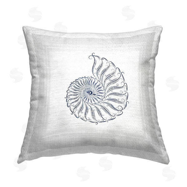 Stupell Industries Karen Smith | Simple Nautilus Shell Printed Throw Pillow