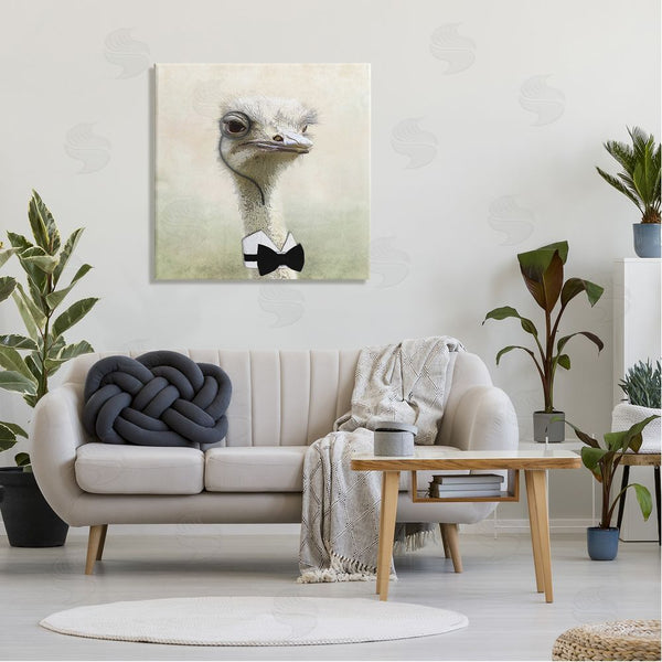 Stupell Industries Karen Smith | Stoic Ostrich Bowtie & Monocle Wall Art