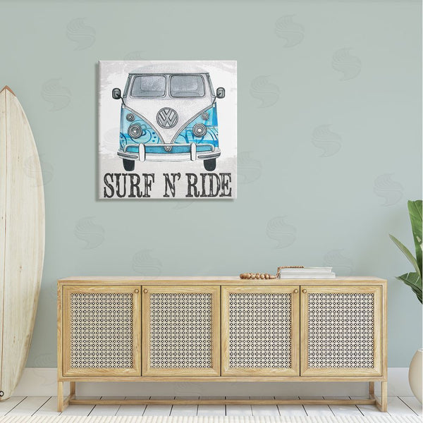 Stupell Industries Karen Smith | Surf N Ride Blue Retro Summer Bus Wall Art