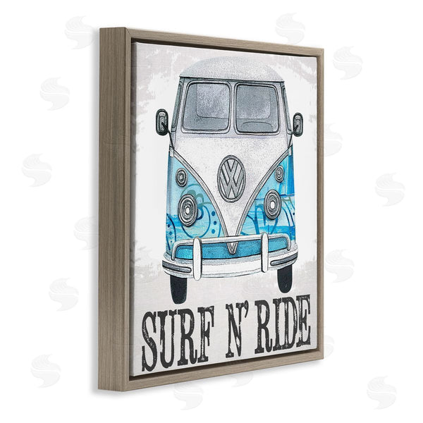 Stupell Industries Karen Smith | Surf N Ride Blue Retro Summer Bus Wall Art