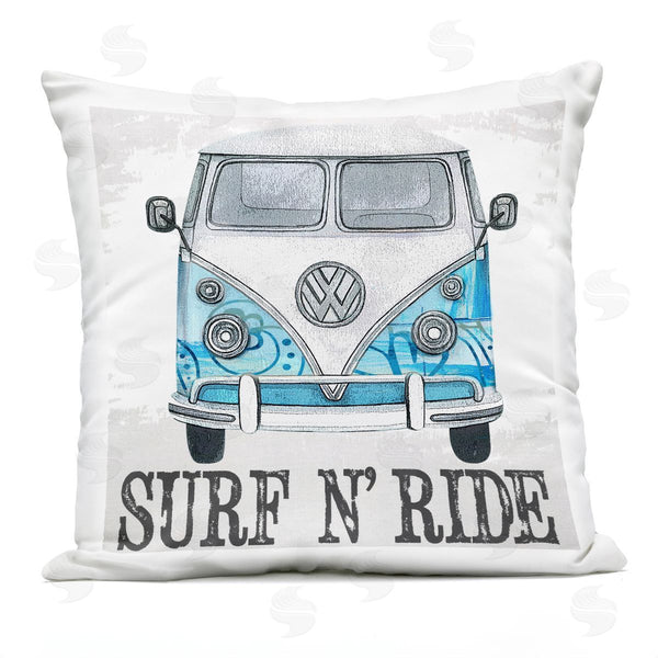 Stupell Industries Karen Smith | Surf N' Ride Retro Summer Bus Printed Throw Pillow