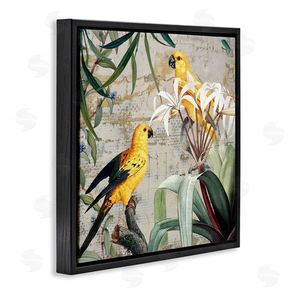 Stupell Industries Karen Smith | Tropical Yellow Birds Collage