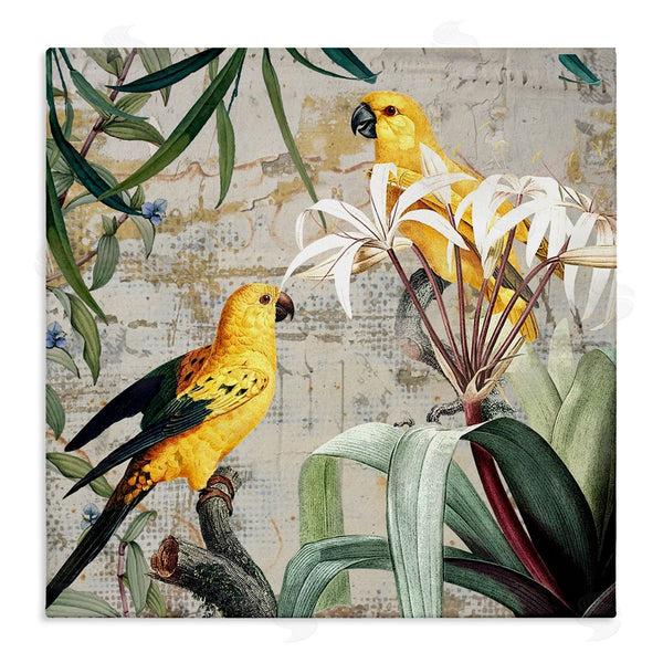 stupell industries Karen Smith | Tropical Yellow Birds Collage