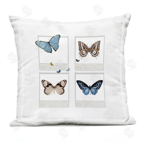 Stupell Industries Karen Smith | Varied Butterflies Retro Instant Film Printed Throw Pillow