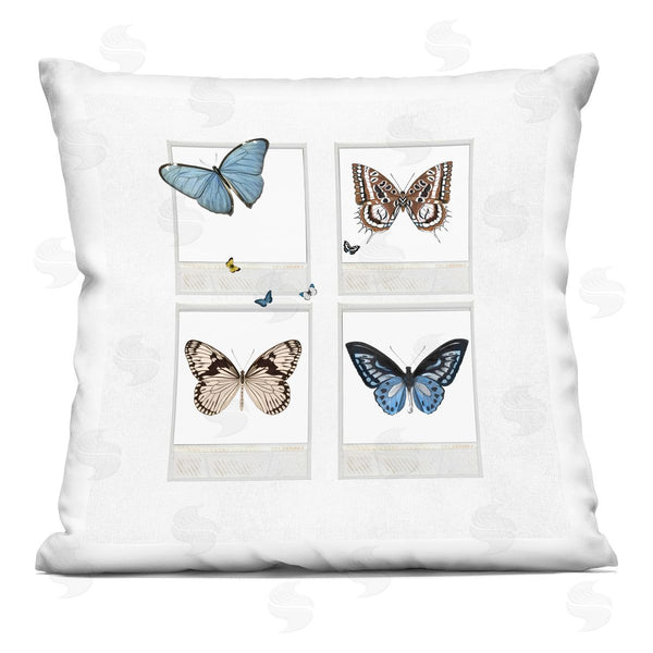 stupell industries Karen Smith | Varied Butterflies Retro Instant Film Printed Throw Pillow