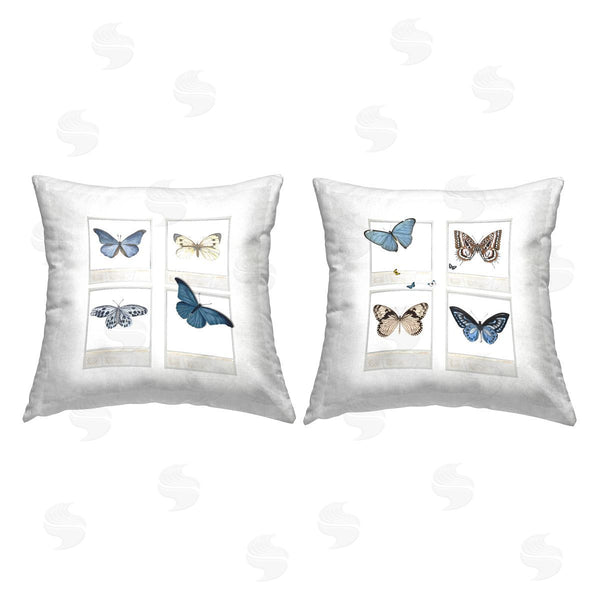 stupell industries Karen Smith | Various Butterflies Camera Film Printed Throw Pillow Set