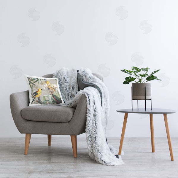 Stupell Industries Karen Smith | Vintage Birds & Leaves Printed Throw Pillow