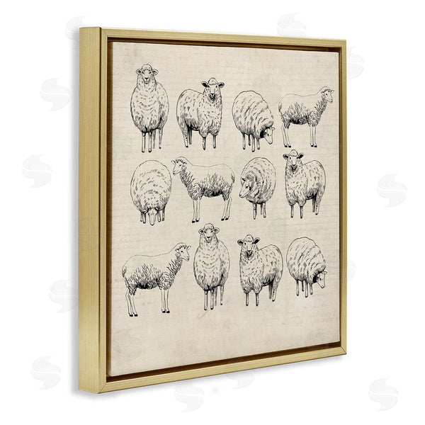 Stupell Industries Karen Smith | Vintage Sheep Drawings