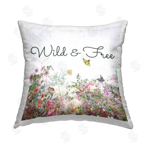 Stupell Industries Karen Smith | Wild & Free Butterflies Printed Throw Pillow