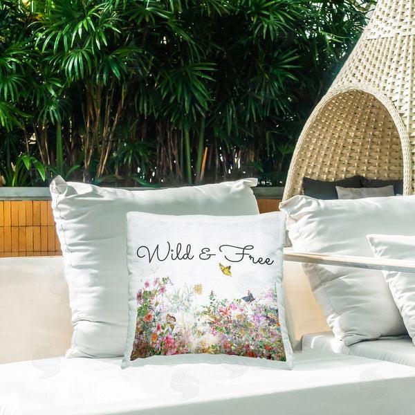 Stupell Industries Karen Smith | Wild & Free Butterflies Printed Throw Pillow