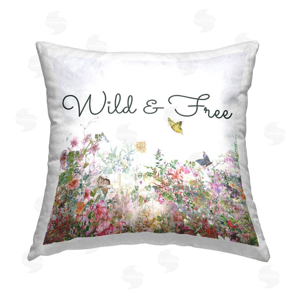 stupell industries Karen Smith | Wild & Free Butterflies Printed Throw Pillow