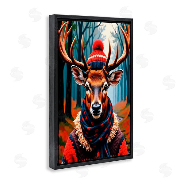 Stupell Industries Karen Smith | Wooly Stag Winter Scarf Wall Art