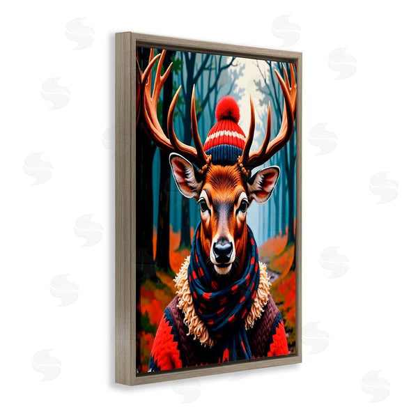 Stupell Industries Karen Smith | Wooly Stag Winter Scarf Wall Art