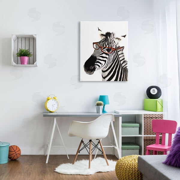 Stupell Industries Karen Smith | Zebra Wearing Glasses Wall Art