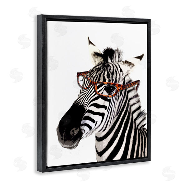 Stupell Industries Karen Smith | Zebra Wearing Glasses Wall Art