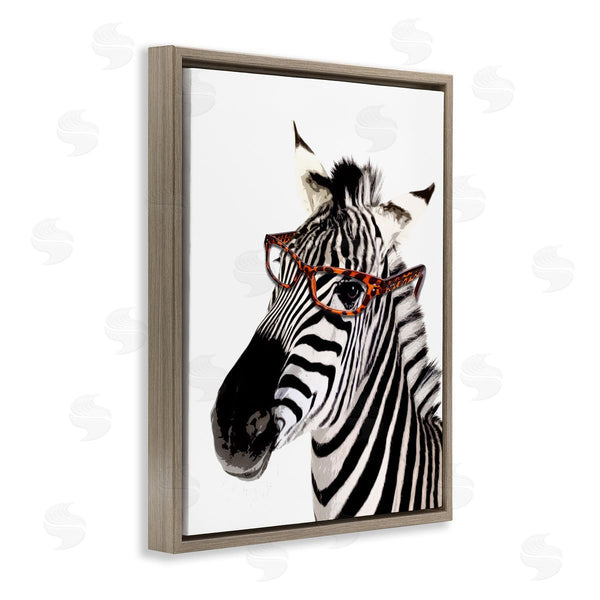 Stupell Industries Karen Smith | Zebra Wearing Glasses Wall Art