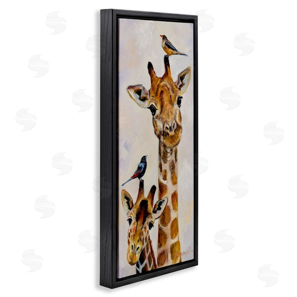 Stupell Industries Karen Weber Fine Art | Giraffe & Perched Birds Wall Art