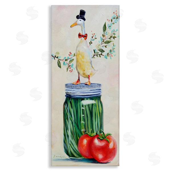 stupell industries Karen Weber Fine Art | Male Goose on Pickle Jar