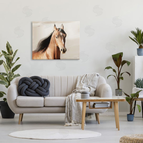 Stupell Industries Kari Brooks | Brown Stallion Portrait Wall Art
