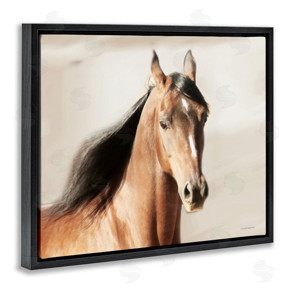 Stupell Industries Kari Brooks | Brown Stallion Portrait Wall Art