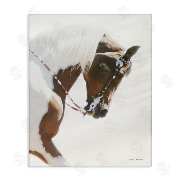 stupell industries Kari Brooks | Galloping Horse with Halter Wall Art